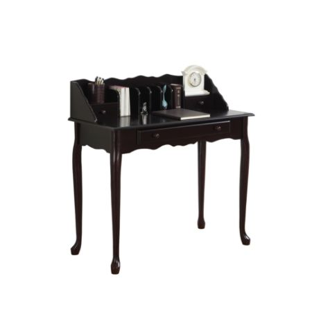 Monarch Specialties Wood Secretary Desk Dark Cherry Office Depot