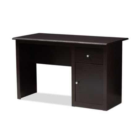 Baxton Studio Janne Desk Wenge Dark Brown Office Depot