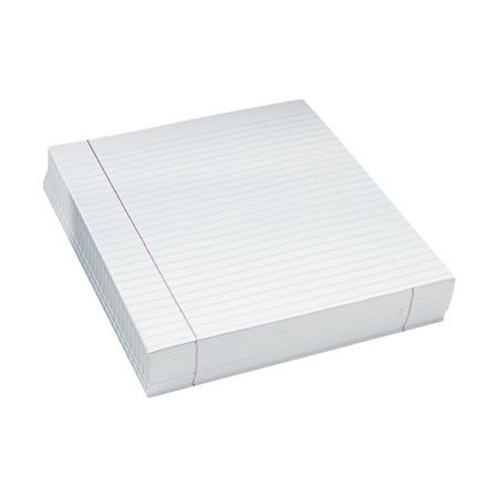 Pacon Composition Paper Unpunched 38 Rule 8 12 X 11 White Pack Of 500 Sheets Item 208208