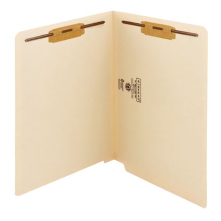 Smead End Tab Folders With Fastener Straight Cut Letter ...