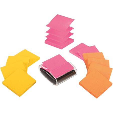 Post It Notes Pop Up Notes With Dispenser 3 X 3 Assorted Colors Pack Of 12 Pads Item 211478