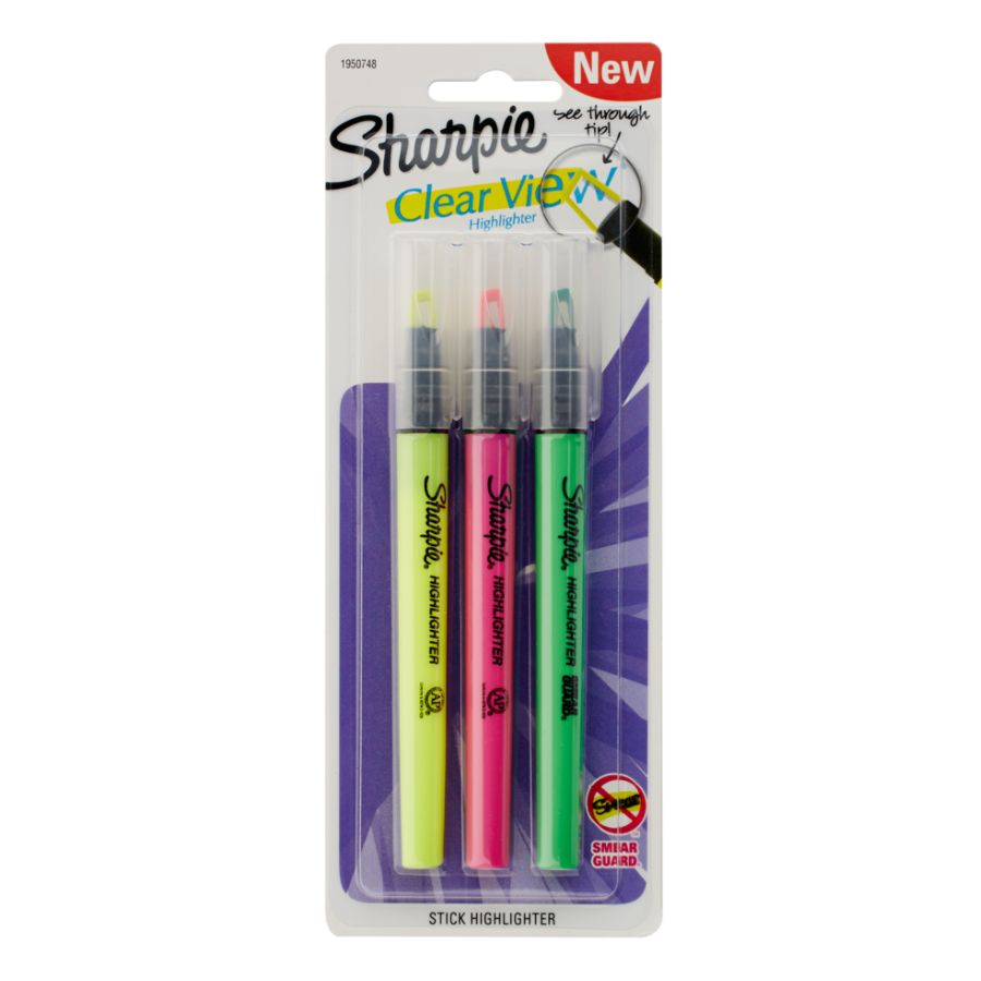 Sharpie Clear View Highlighter Stick Chisel