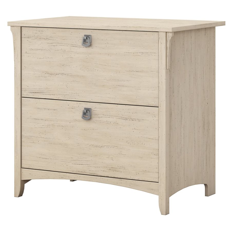 Bush Furniture Salinas Lateral File Cabinet Antique White Standard