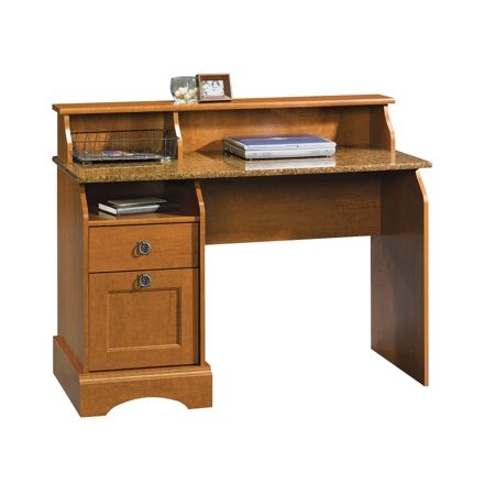 Sauder Graham Hill Desk With Hutchautumn Maple Office Depot