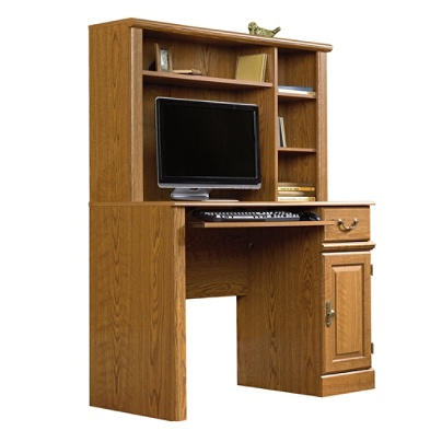 Sauder Orchard Hills Computer Desk With Hutch 42 58 W Carolina Oak