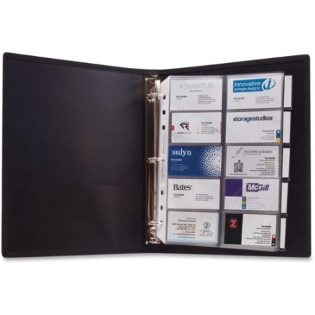 Anglers 3 Ring Business Card Binder 1000 Capacity 8.50 ...