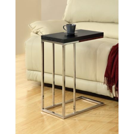 Monarch Specialties Hollow Core Accent Table With Chrome Base