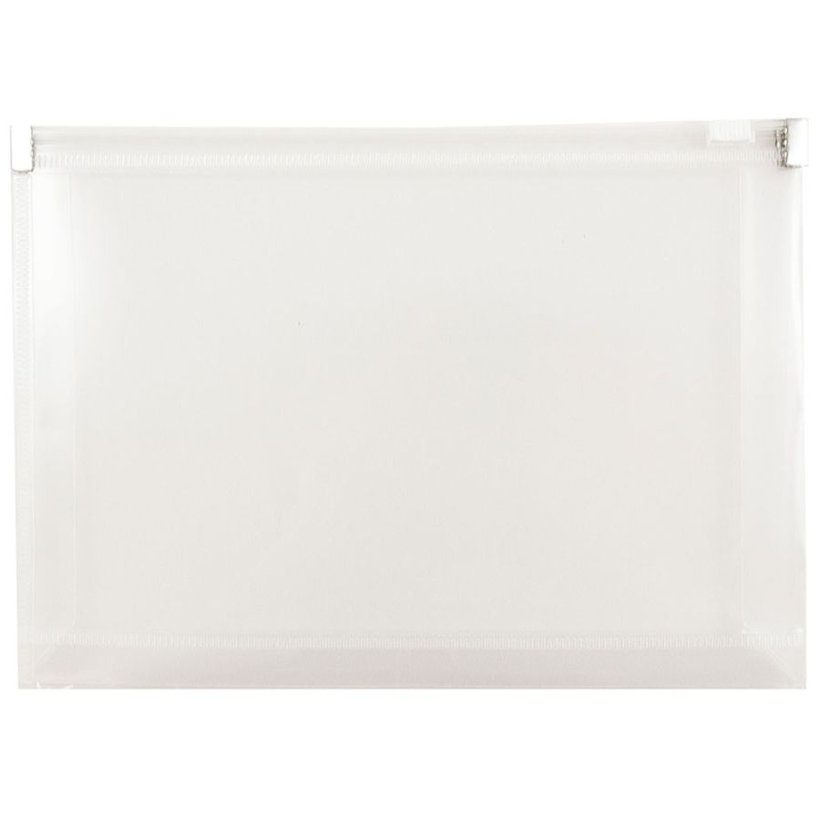 JAM Paper Plastic Envelopes 5 14 x 8 Clear Pack Of 12 ...