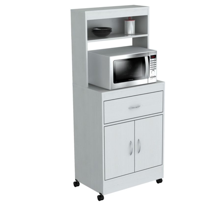 Inval Storage Cabinet With Microwave Stand 2 Shelves 54 H X 24 W