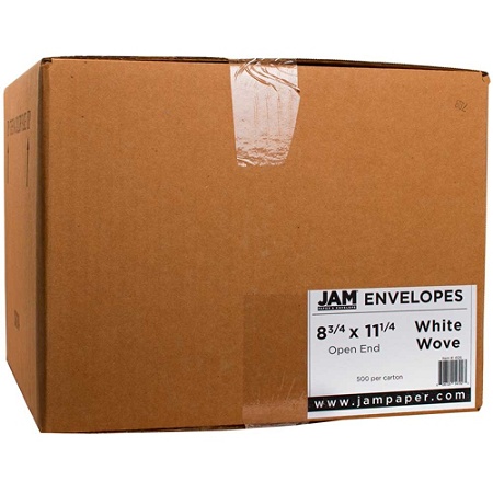 JAM Paper/® Envelopes 25 Envelopes per Pack 8 3//4 x 11 1//2 Booklet Envelopes White