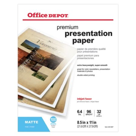 Office Depot Brand Double Sided Presentation Paper Matte 8 ...