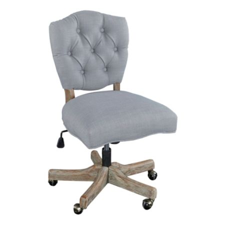 Linon Home Decor Products Juliet Fabric Mid Back Home Office Chair