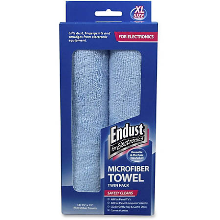 microfiber pack towels endust twin xl lint washable pda console gaming computer desktop camera each display screen digital officedepot