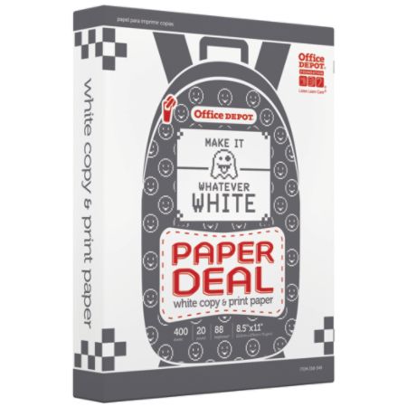 paper depot office copy brand lb sheets letter pack