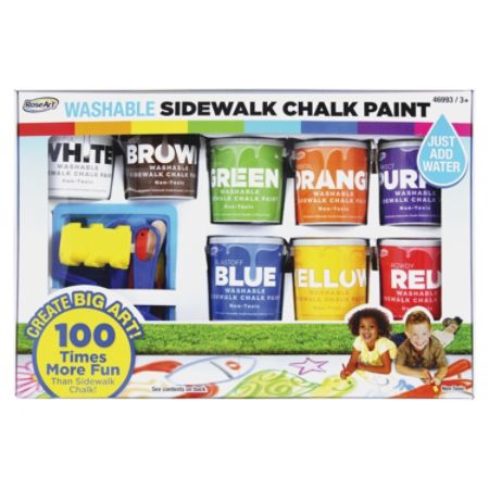 Download RoseArt Washable Sidewalk Chalk Paint Set 8 Pack Assorted - Office Depot