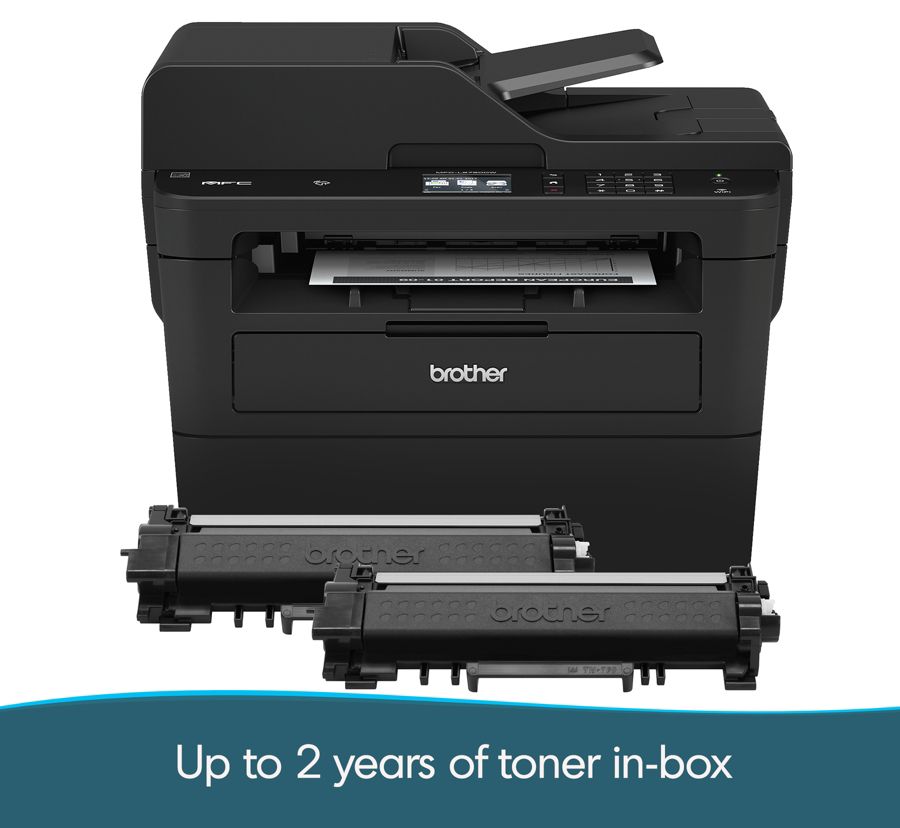 Brother Compact Wireless Monochrome Laser All In One Printer Copier Scanner Fax Mfc L2750dw Xl Zerbee