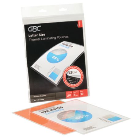 laminating thermal pouches gbc pack mil letter swingline