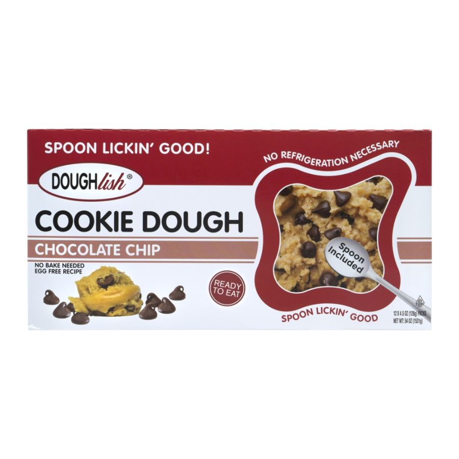 Taste Of Nature ?Doughlish? Edible Cookie Dough, 4.5 Ounces - 12 Count Display Box BB May 2024 