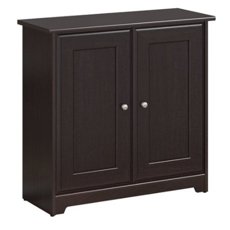 Bush Furniture Cabot Small Storage Cabinet With Doors Espresso Oak