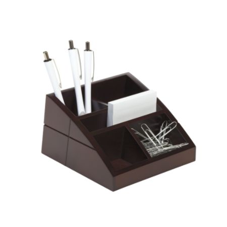 Realspace Wood Desk Organizer Brown Office Depot