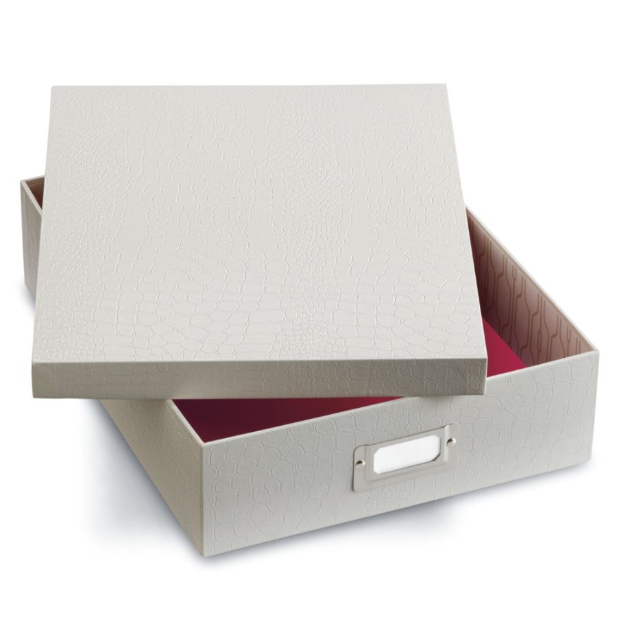 Realspace Document Box Storage Box With Lid 3 12 H x 10 34 W x 13 14 D