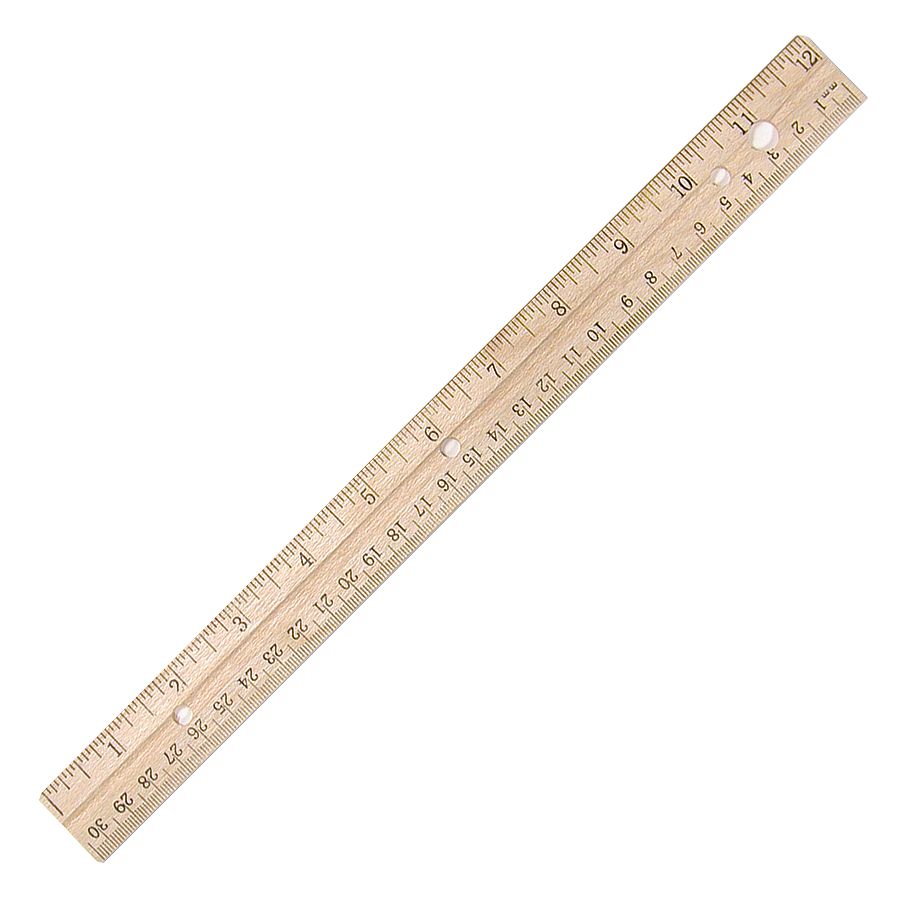 Acme Metal Edge English/Metric Wood Ruler