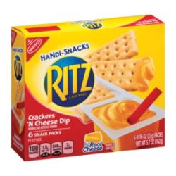 Kraft Handi Snacks Ritz Crackers And Cheese Dip 0.95 Oz Pack Of 6 by ...