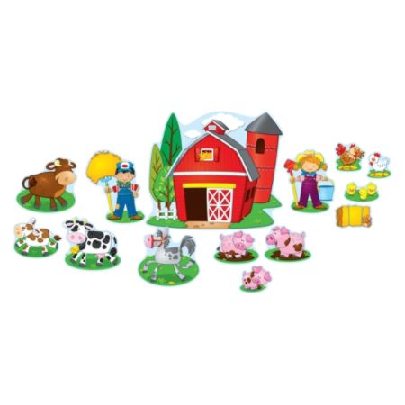 Carson Dellosa Farm Bulletin Board Set Grades K 5 by Office Depot