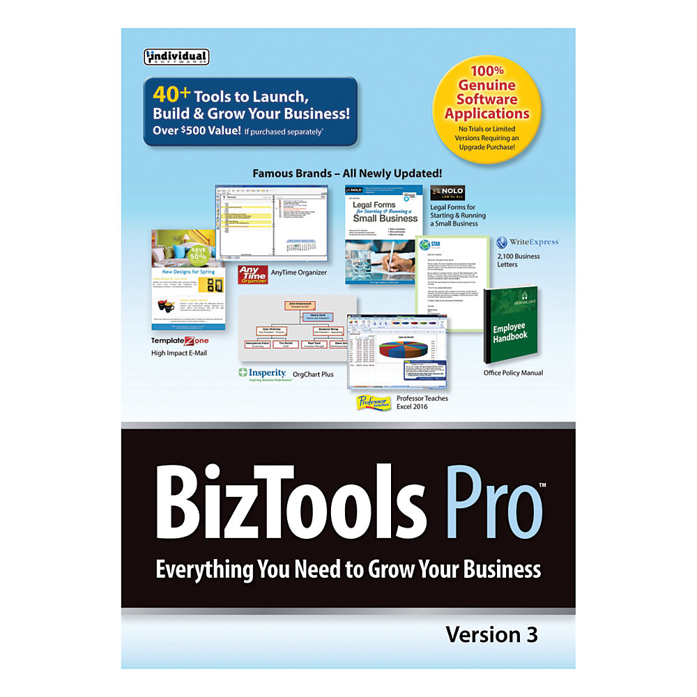 Individual Software BizTools Pro� 3, Traditional Disc