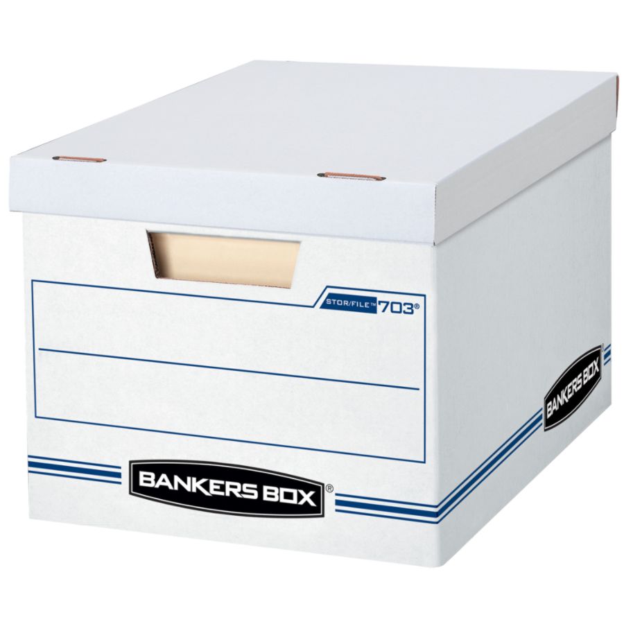 Bankers Box StorFile Basic Strength Storage Boxes 15 X 12 X 10 ...