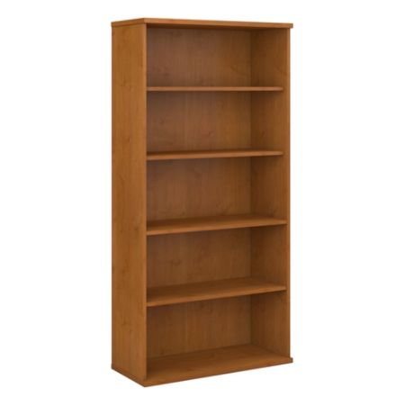 Bush Business Furniture Components 5 Shelf Bookcase 36 W Natural Cherry 