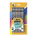 BIC® Mechanical Pencils, Xtra Precision, 0.5 mm, Assorted Barrel Colors, Pack Of 24 Pencils