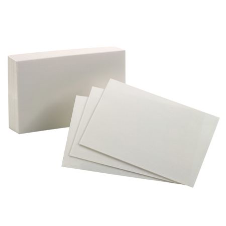 Oxford Index Cards Blank 4 X 6 White Pack Of 100 Office Depot
