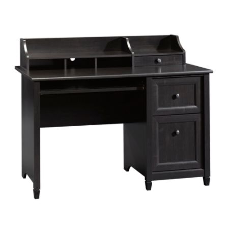 Sauder Edge Water Computer Desk With Hutch Estate Black Office Depot