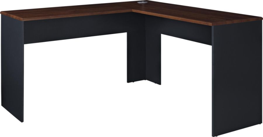 Ameriwood Home The Works L Shaped Desk Cherrygray Office Depot