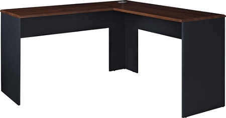 Ameriwood Home The Works L Shaped Desk Cherrygray Office Depot