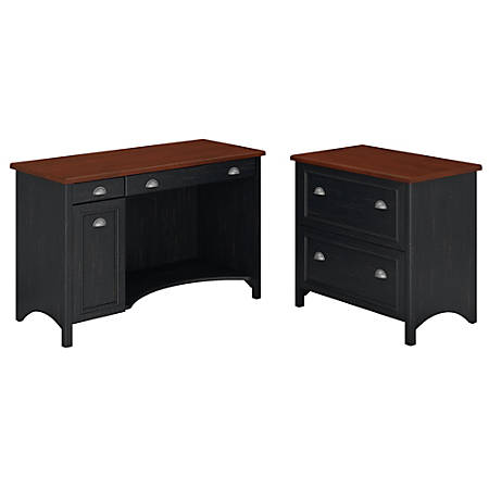 Bush Furniture Stanford Computer Desk With 2 Drawer Lateral File