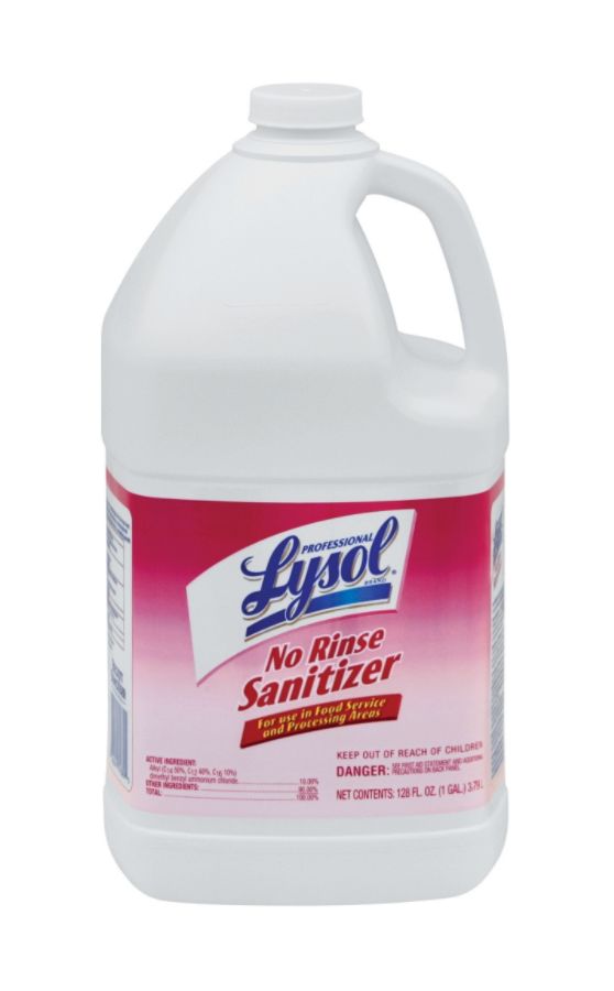 Lysol Professional Concentrated No Rinse Sanitizer 1 Gallon Case Of 4   301079 P 23379504fpa A Amzmp