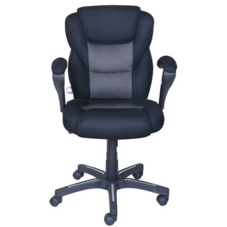 True Innovations Sport Mesh Mid Back Chair Grayblack Office Depot