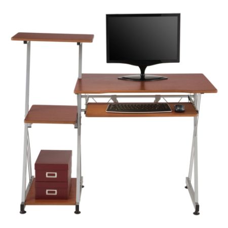 Brenton Studio Limble Computer Desk Cherry - Office Depot