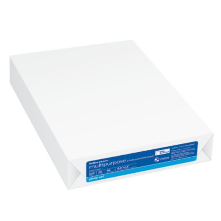 Office Depot Multi Use Paper 3 Hole Punched Letter Size 8 12 X 11 96 Us Brightness 20 Lb Ream Of 500 Sheets Item 304510