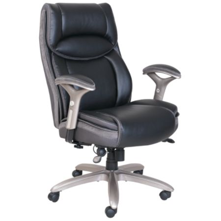 Serta Smart Layers Jennings Big Chair Black Office Depot