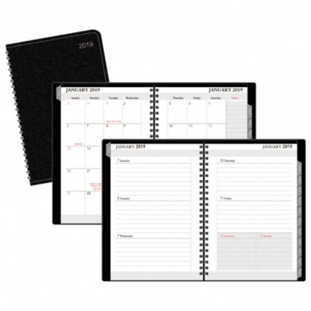 Office Depot Brand WeeklyMonthly Planner 4 x 6 Black January To ...