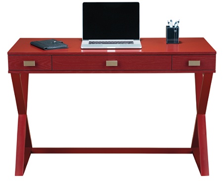 See Jane Work Kate Writing Desk Red Office Depot