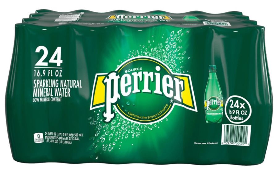 Perrier Sparkling Natural Mineral Water 16.9 Oz Case Of 24 Bottles ...