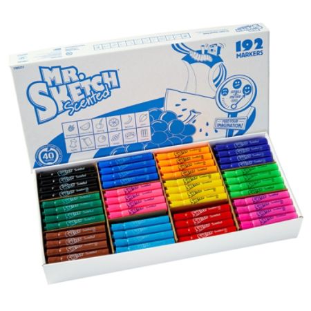 Mr Sketch Scented Markers Class Pack Assorted Colors Pack Of 192 Item 312792