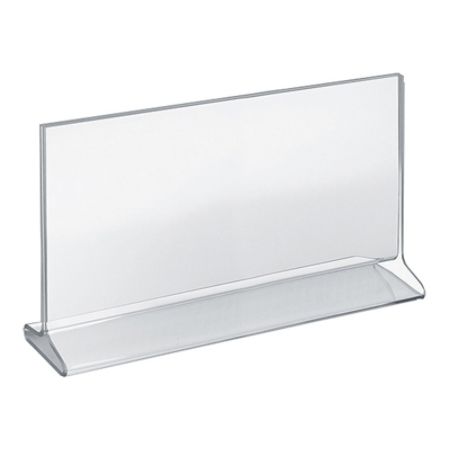 sided sign load holders acrylic clear azar displays horizontal pack depot office holder