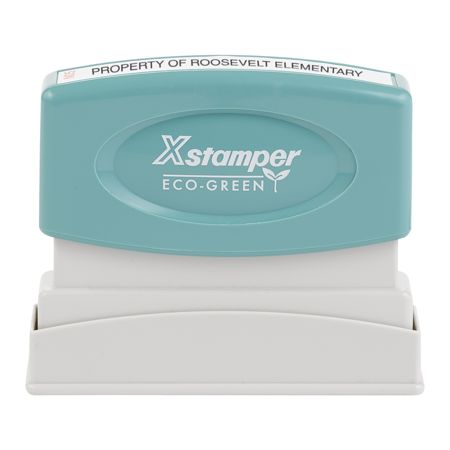 ECO GREEN Xstamper Pre Inked Small Rectangular Stamp N05 76percent ...