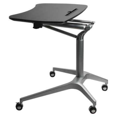 Lorell Height Adjustable Mobile Sit To Stand Desk Black ...