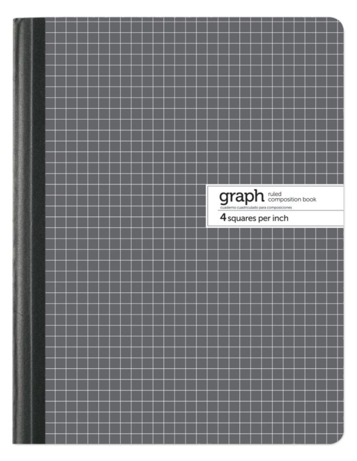 Engineer's 5 x 5 Composition Graph Ruled Notebook  9 3/4" x 7 1/2" Graph paper 